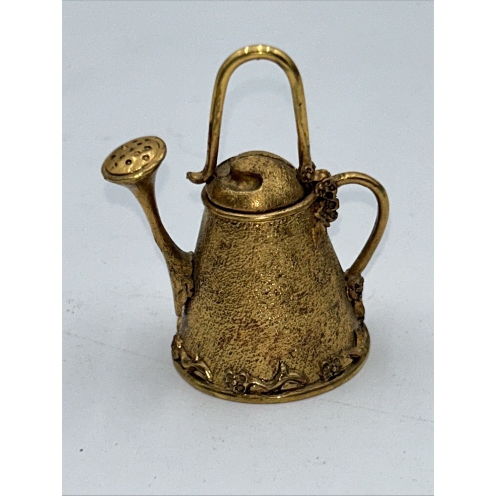 Vintage Lunt USA E.P. Pewter Table Bell Miniature Watering Can